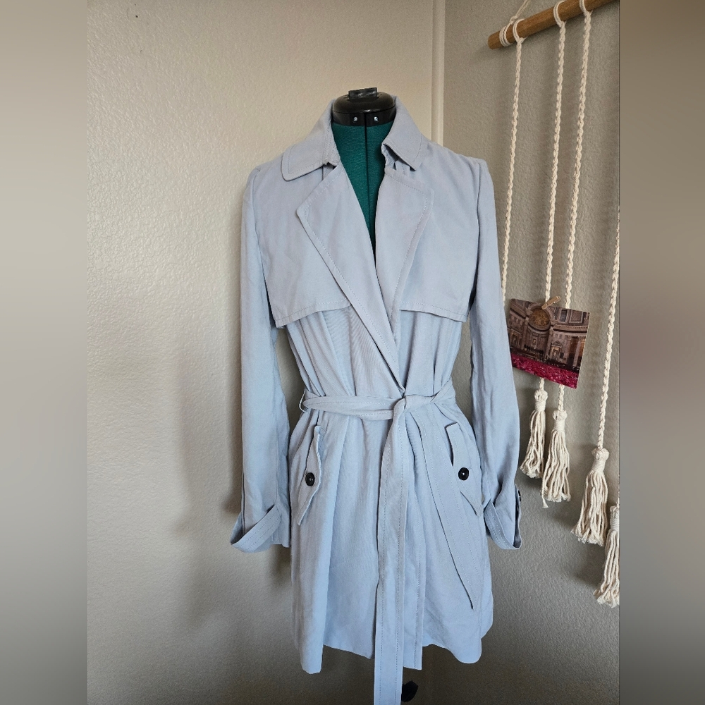 Express Blue Women's Trench Coat